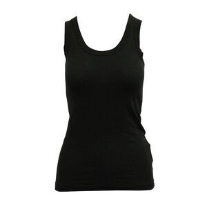 Sacai Tank Top with Sanrio Patty & Jimmy Buttons in Black Cotton